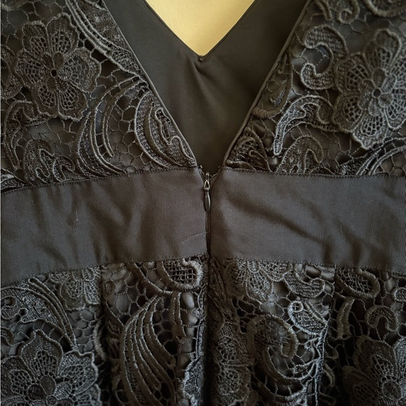 Adrianna Papell Black Lace Midi Dress, Formal Dress, Women’s Size 10 - Picture 5 of 7